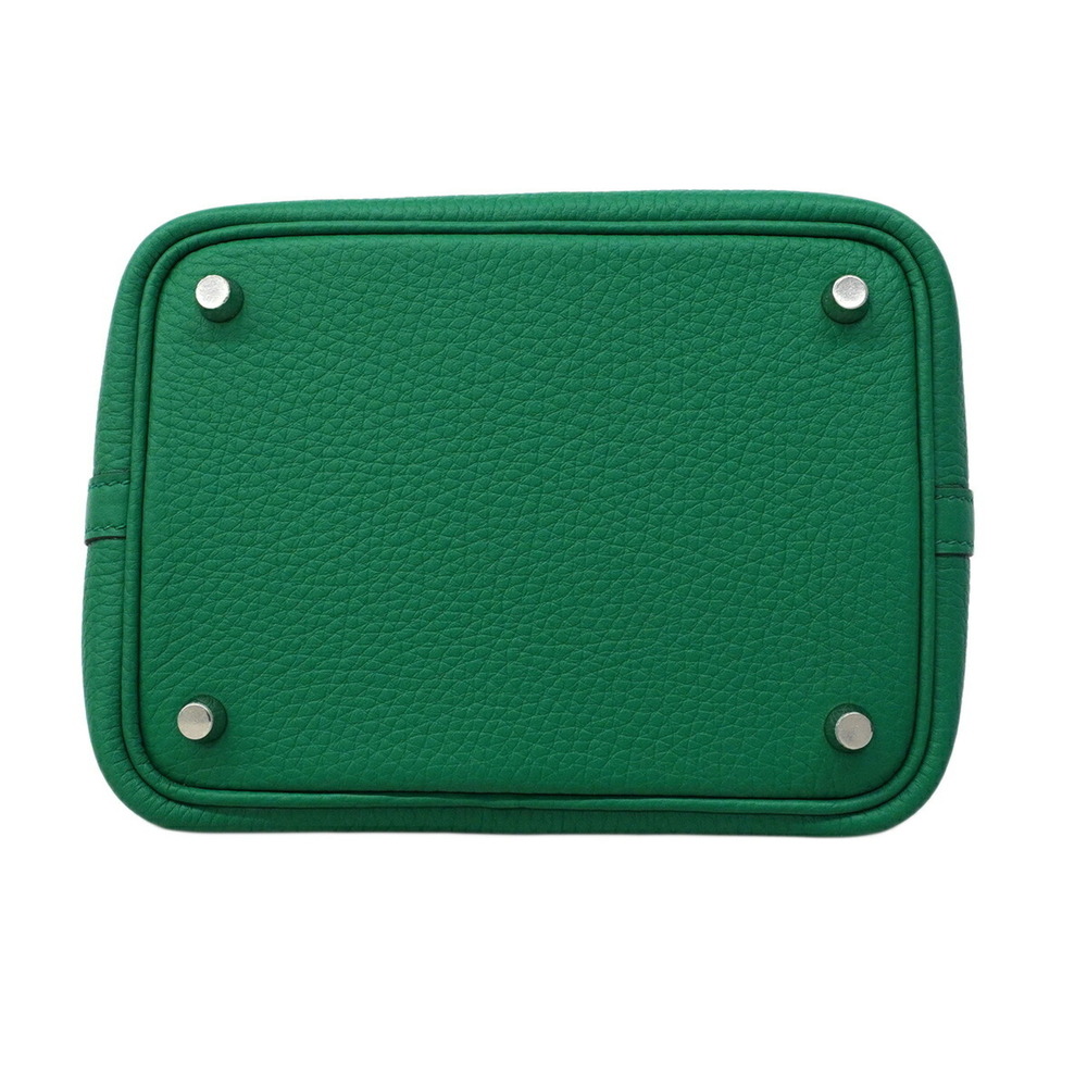 Hermes Picotin Lock PM Handbag, Taurillon Clemence Leather, Mint Finish, G St... - Picture 3 of 6